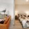 split view of bedroom and living room
