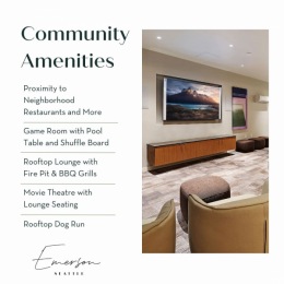 Indulge in luxury living at its finest at Emerson Seattle! 🌟 From the convenience of being steps away from Yesler neighborhood restaurants and more @youryesler to unwinding in our game room with pool table and shuffleboard, every moment here is designed for your enjoyment. Elevate your experience with our rooftop lounge, catch a movie in our theatre, or let your furry friend roam free in our rooftop dog run. Come discover the ultimate in urban living. 
#Yesler #YeslerNeighborhood #YesToYesler ... Instagram post from @emersonseattle on April 25, 2024 12:46:05pm